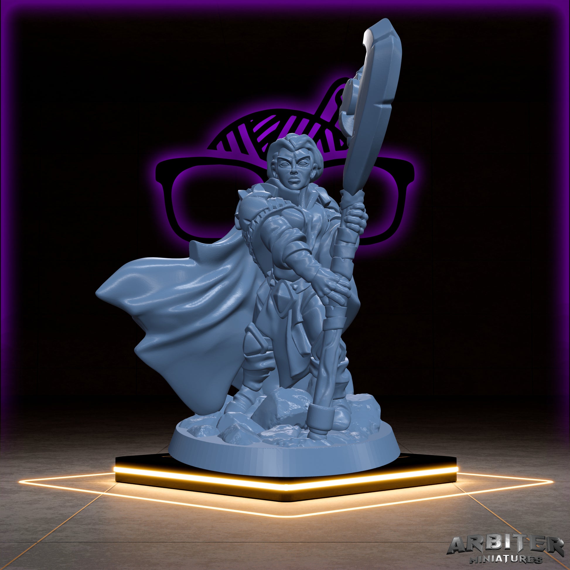 Cleric | Male and Female  Arbiter| Life Domain miniature for Tabletop games like D&D or War Gaming | War Death Light Nature Tempest Peace