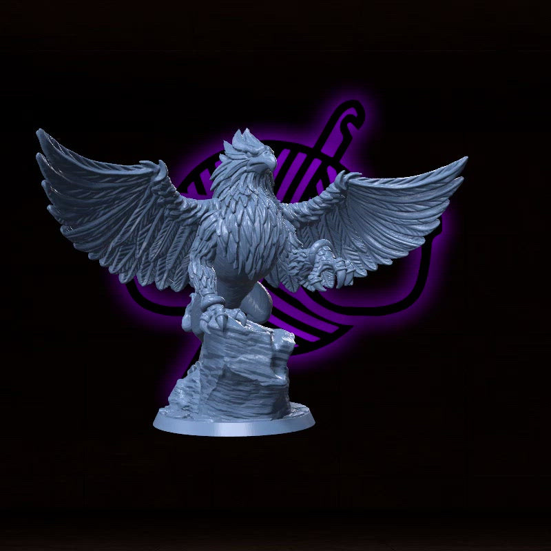 Windrazor, the Guardian of the Peak | Skreek | Griffon miniature for Tabletop games like D&D and War Gaming| Dungeons and Dragons Mini | RN estudio