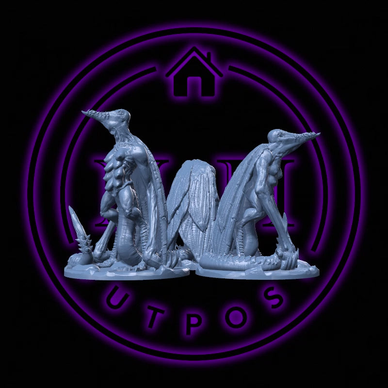 Blood Harpies Set | Monstrosity Mother Miniature for Tabletop games like D&D and TTRPG War Gaming