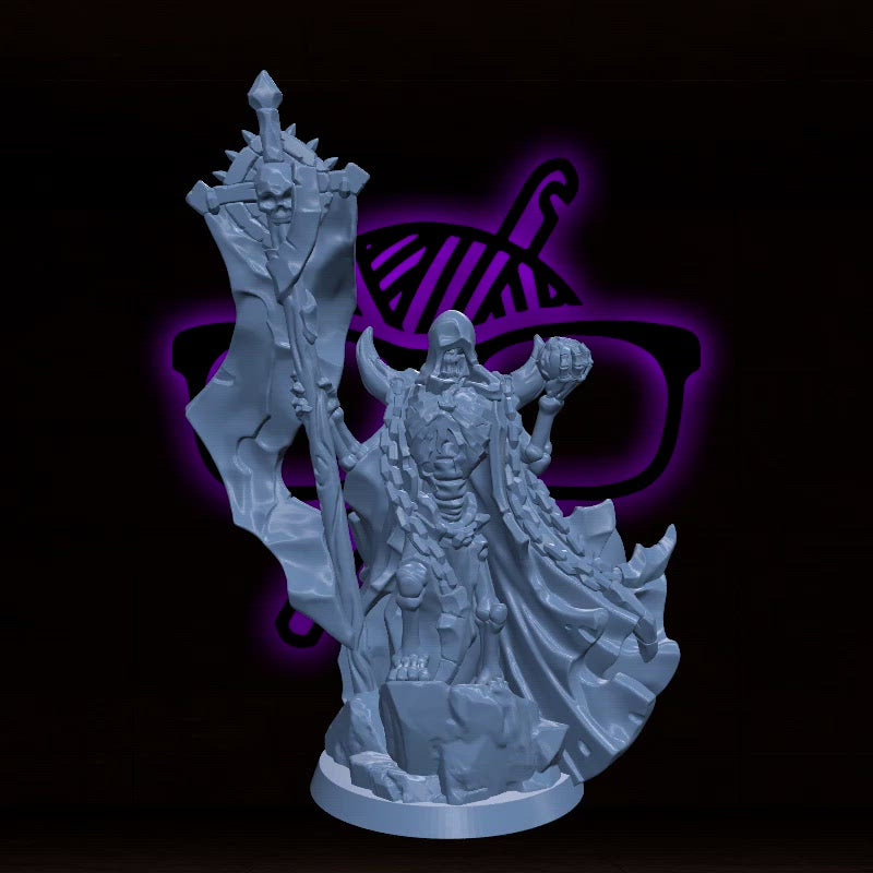 Skeleton Seer | Arbiter Legion Lich I | Undead miniature for Tabletop games like D&D or War Gaming | Dead Undead Army