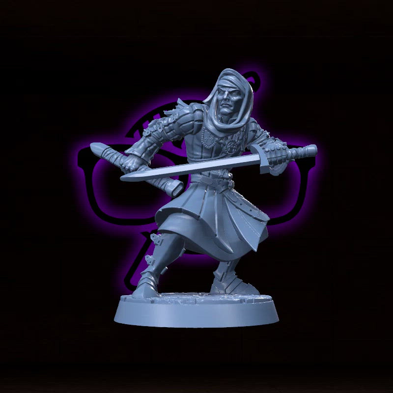 Marco Shadowstep | Count Giobaldo | Human Fighter miniature for Tabletop games like D&D and War Gaming| Dungeons and Dragons Mini