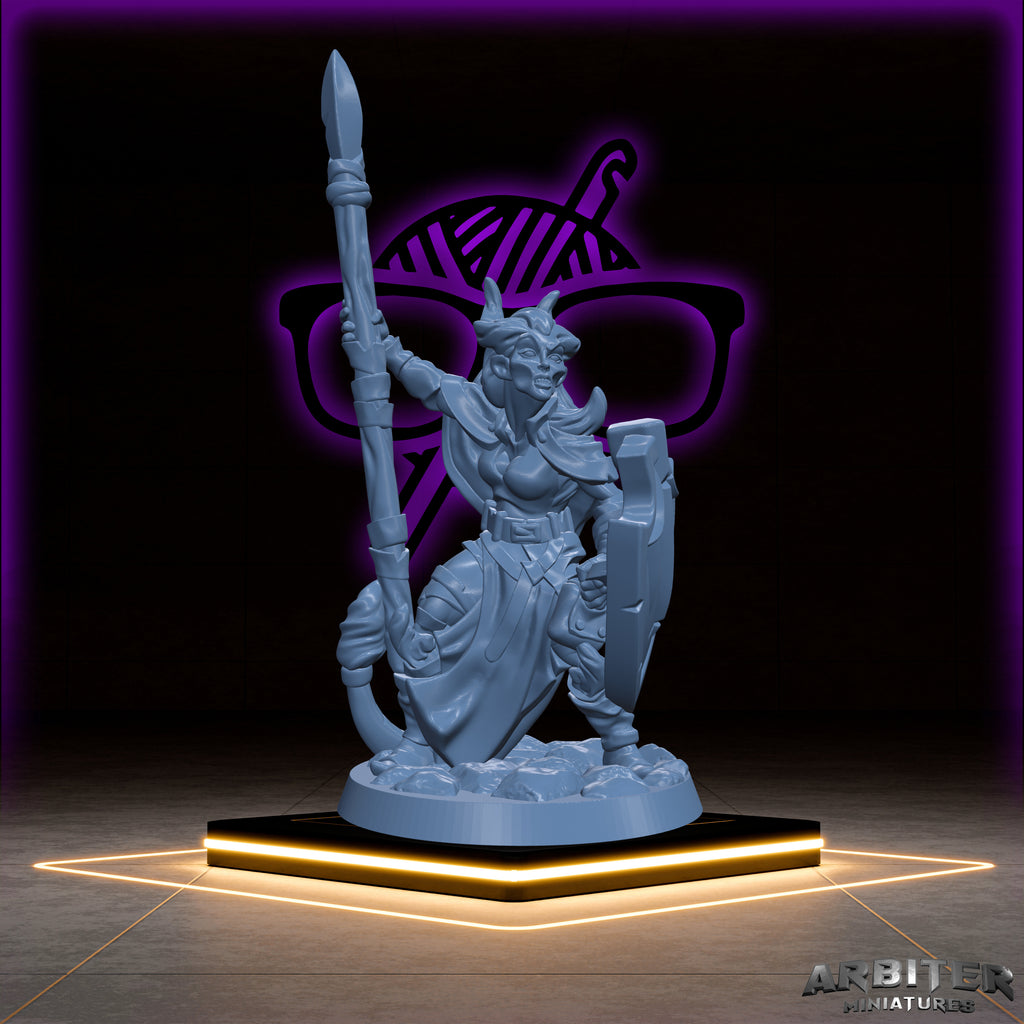 Tiefling | Male and Female  Arbiter| Character miniature for Tabletop games like D&D or War Gaming | Barbarian Wizard Warlock Bard Sorcerer