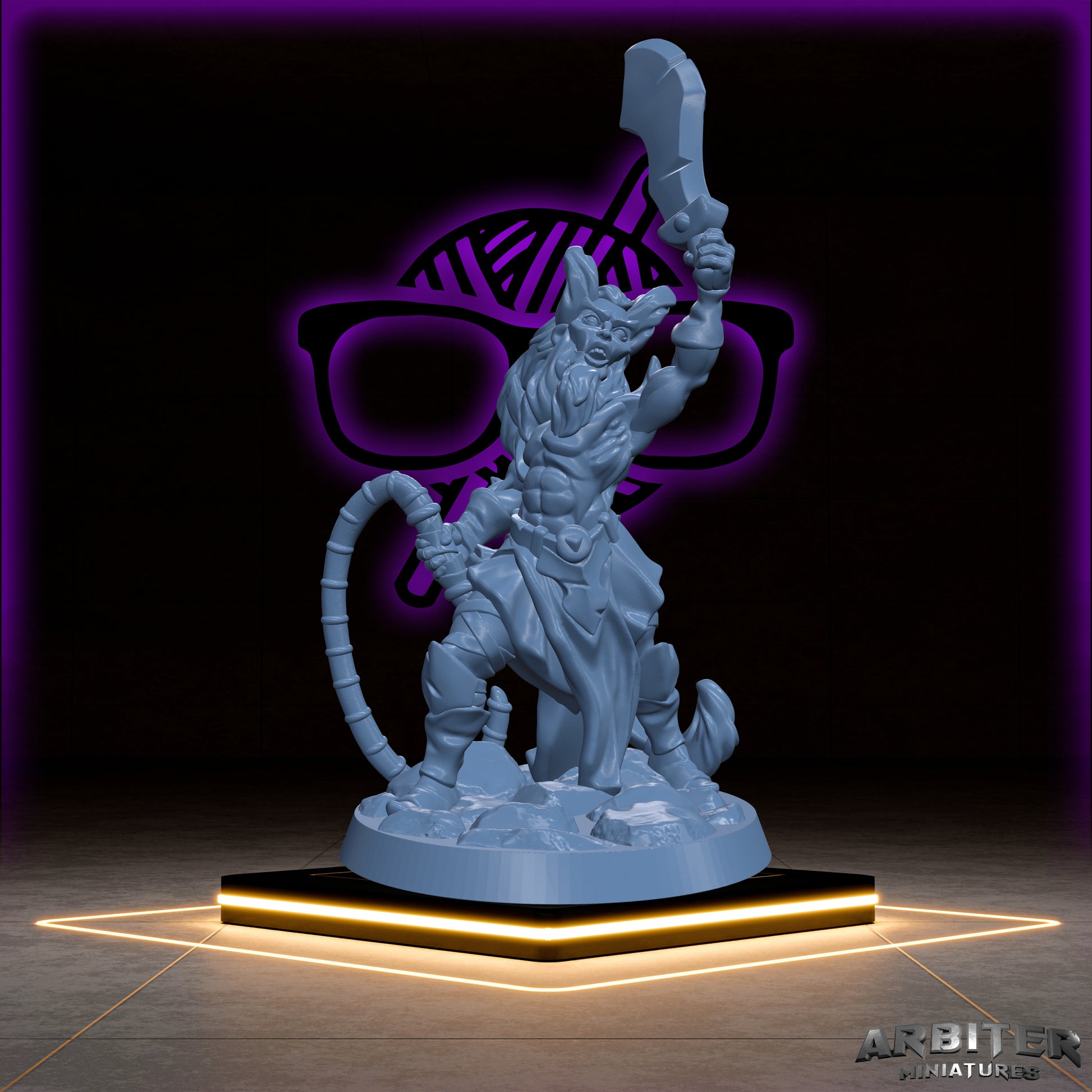 Tiefling | Male and Female  Arbiter| Character miniature for Tabletop games like D&D or War Gaming | Barbarian Wizard Warlock Bard Sorcerer