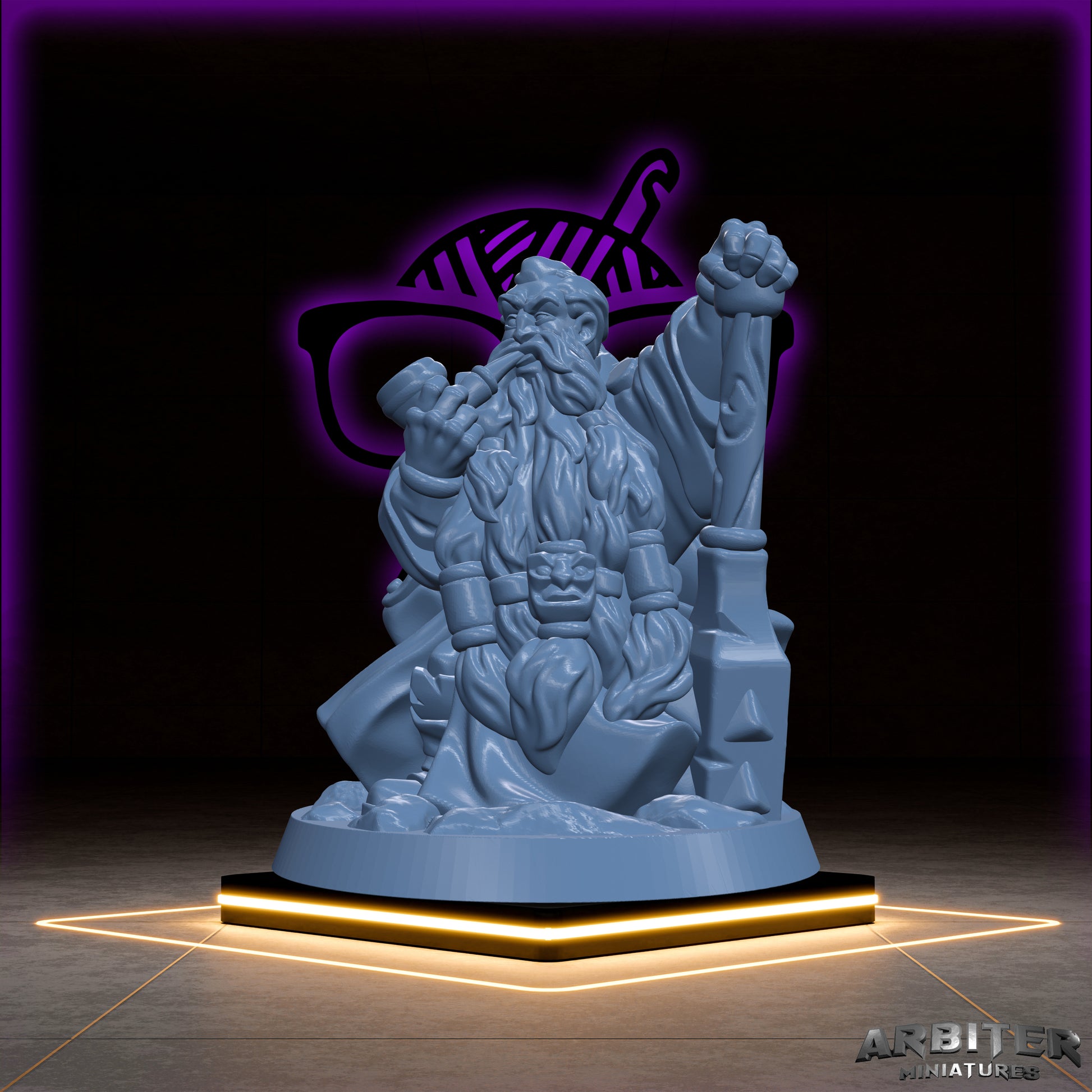 Dwarf | Male and Female  Arbiter| Character miniature for Tabletop games like D&D or War Gaming | Barbarian Cleric Fighter Bard Paladin