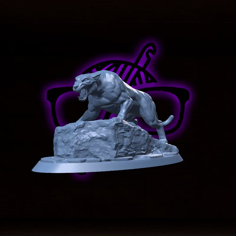 Moonstalker, Phantom of the Jungle | Catroar | Panther miniature for Tabletop games like D&D and War Gaming| Dungeons and Dragons Mini | RN estudio