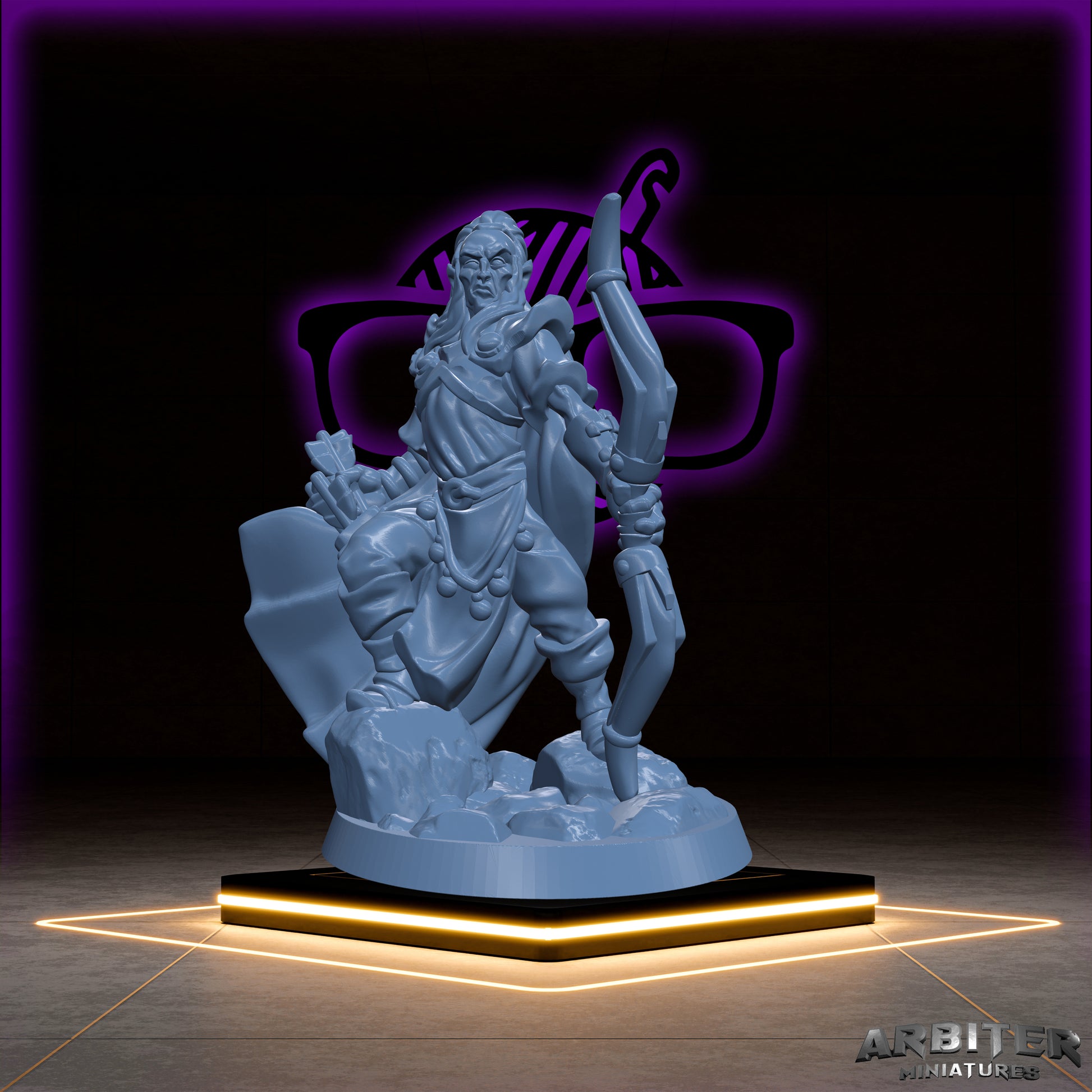 Elf | Elven Male and Female Arbiter| Character miniature for Tabletop games like D&D or War Gaming | Barbarian Cleric Fighter Bard Ranger