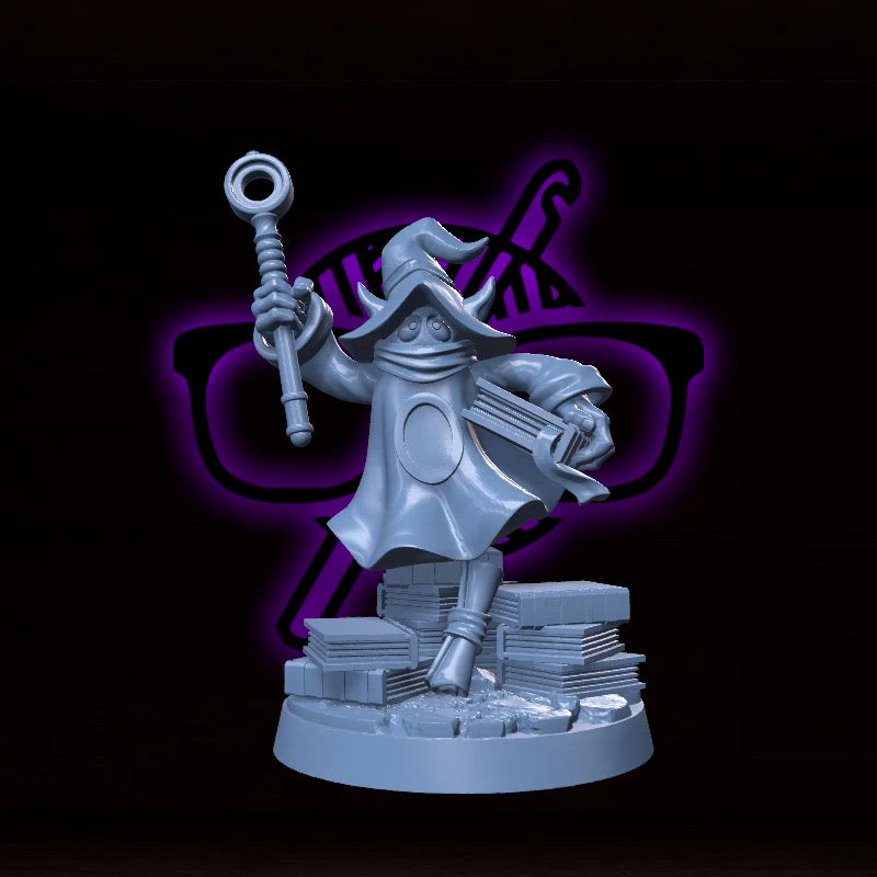 Trollo, Grimoire Hoarder | Goblin Wizard miniature for Tabletop games like D&D and War Gaming| Dungeons and Dragons Mini | RN estudio