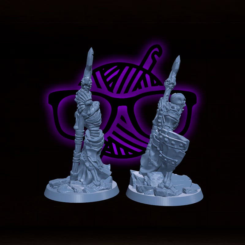 Skeleton Spears | Arbiter Legion I | Undead miniature for Tabletop games like D&D or War Gaming | Dead Undead Army