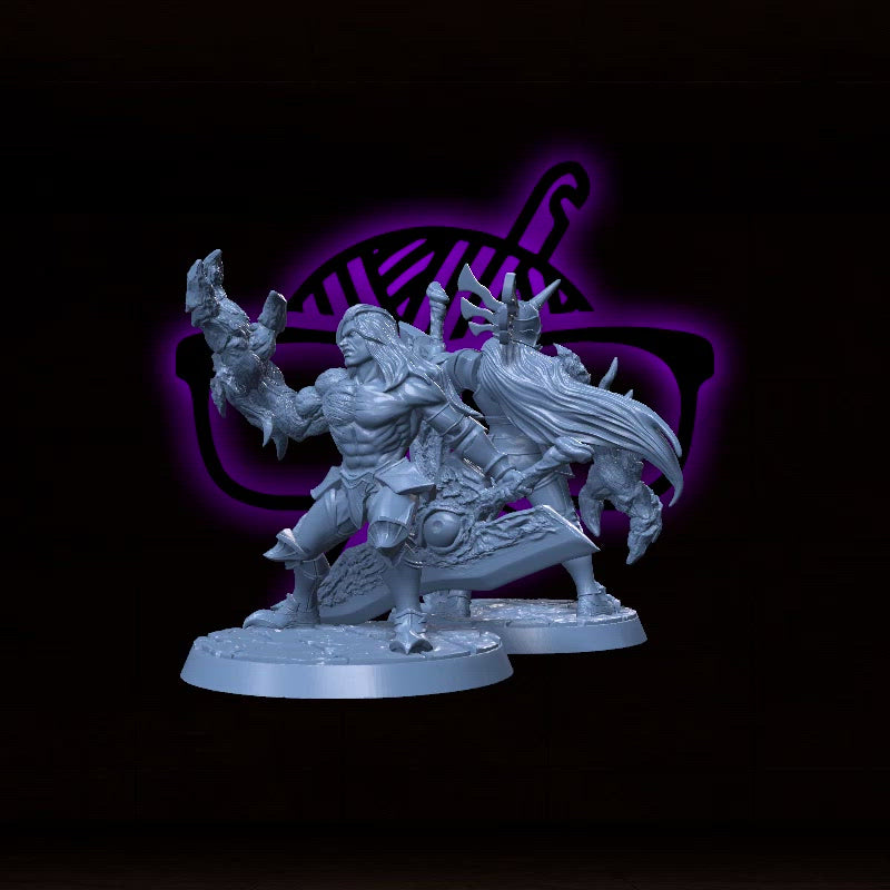 Draven Soulclaimer | Ephialtes | Demonic Knight or Warlock miniature for Tabletop games like D&D and War Gaming| Dungeons and Dragons Mini