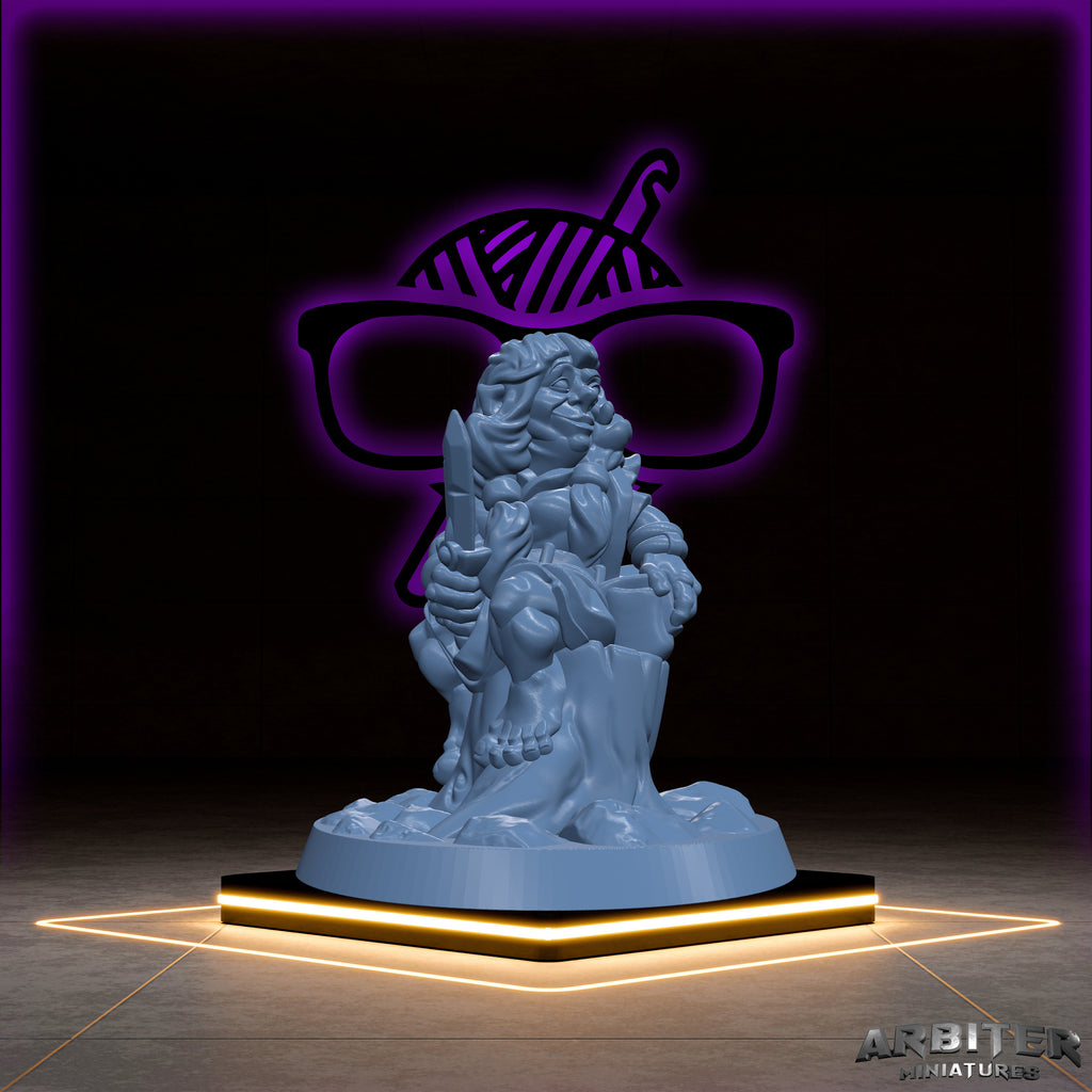 Gnome | Male and Female  Arbiter| Character miniature for Tabletop games like D&D or War Gaming | Cleric Monk Rogue Sorcerer Warlock Wizard