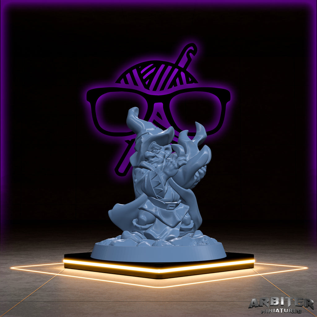 Gnome | Male and Female  Arbiter| Character miniature for Tabletop games like D&D or War Gaming | Cleric Monk Rogue Sorcerer Warlock Wizard