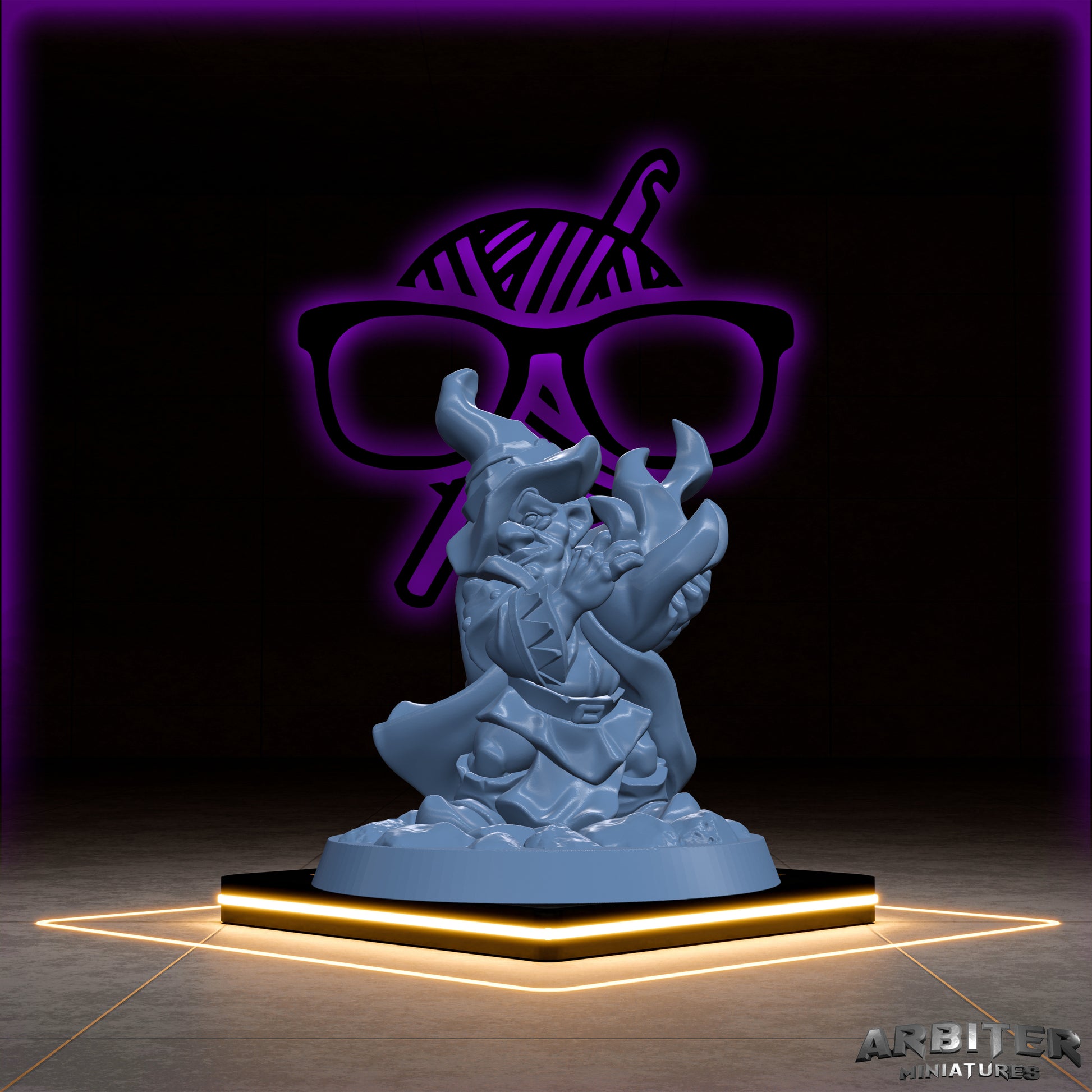 Gnome | Male and Female  Arbiter| Character miniature for Tabletop games like D&D or War Gaming | Cleric Monk Rogue Sorcerer Warlock Wizard