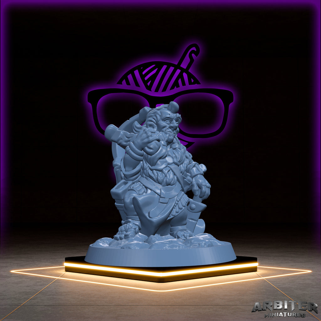 Halfling | Male and Female Arbiter| Character miniature for Tabletop games like D&D or War Gaming | Cleric Monk Rogue Warlock Wizard Barb