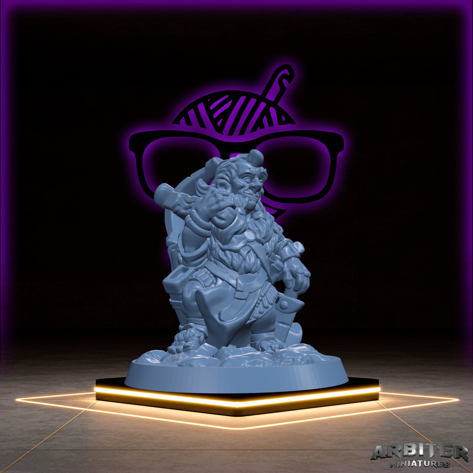 Halfling | Male and Female Arbiter| Character miniature for Tabletop games like D&D or War Gaming | Cleric Monk Rogue Warlock Wizard Barb