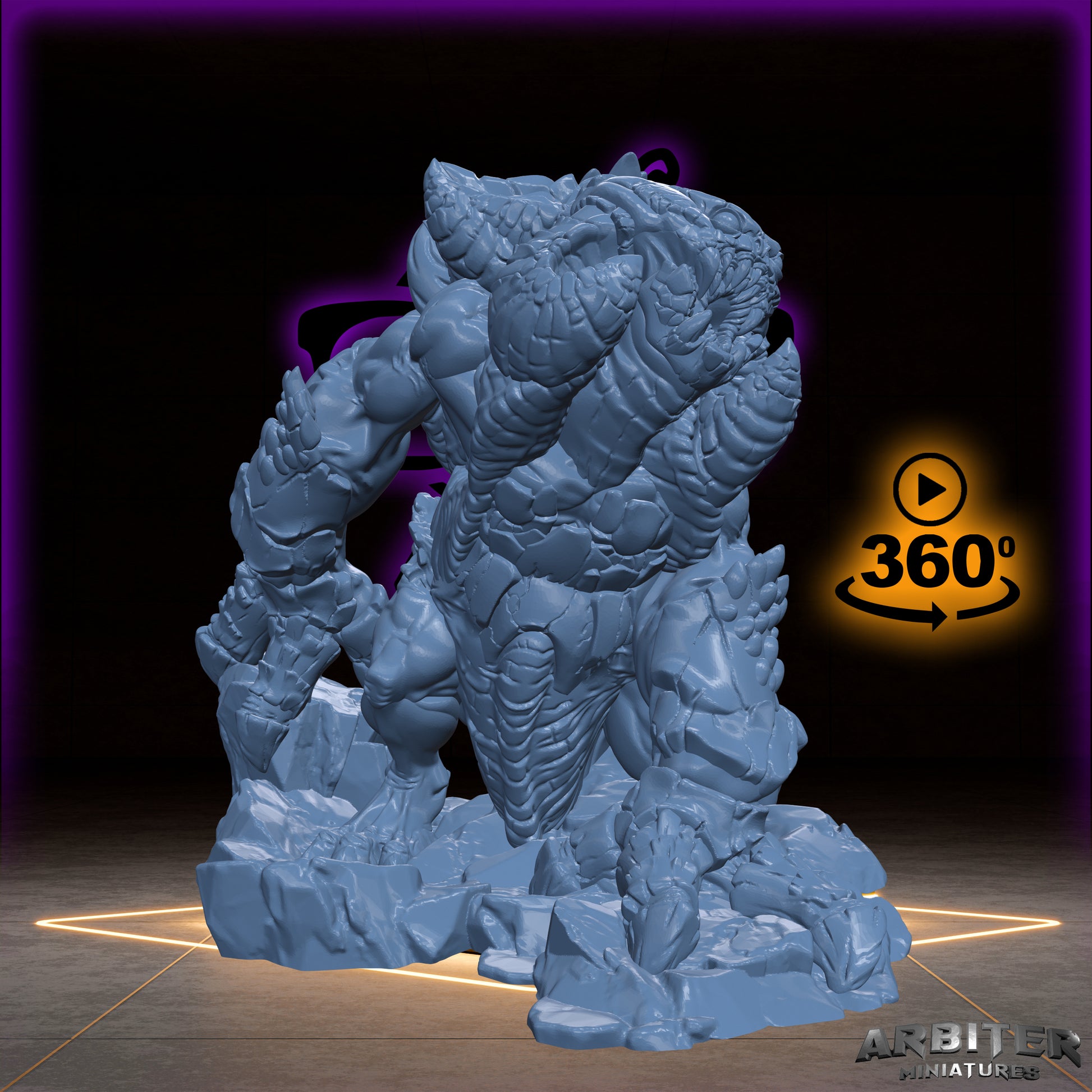 Under hulk |  Hulk fiend miniature for Tabletop games like D&D or War Gaming | KS-01 Hulk Sculpted By Arbiter Miniatures