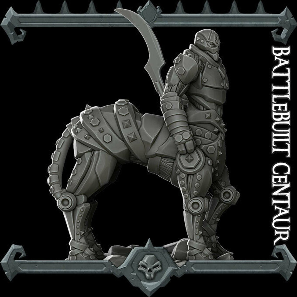 Battlebuilt Centaur | Battle Built Centaur | Miniature for Tabletop games like D&D and War Gaming