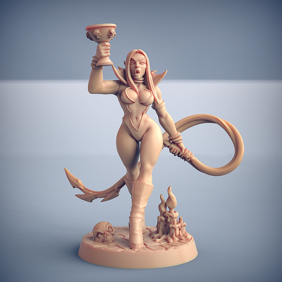 Maligna - Vampire Beauty | Soulless Vampire Pinup miniature for Tabletop games like D&D and War Gaming