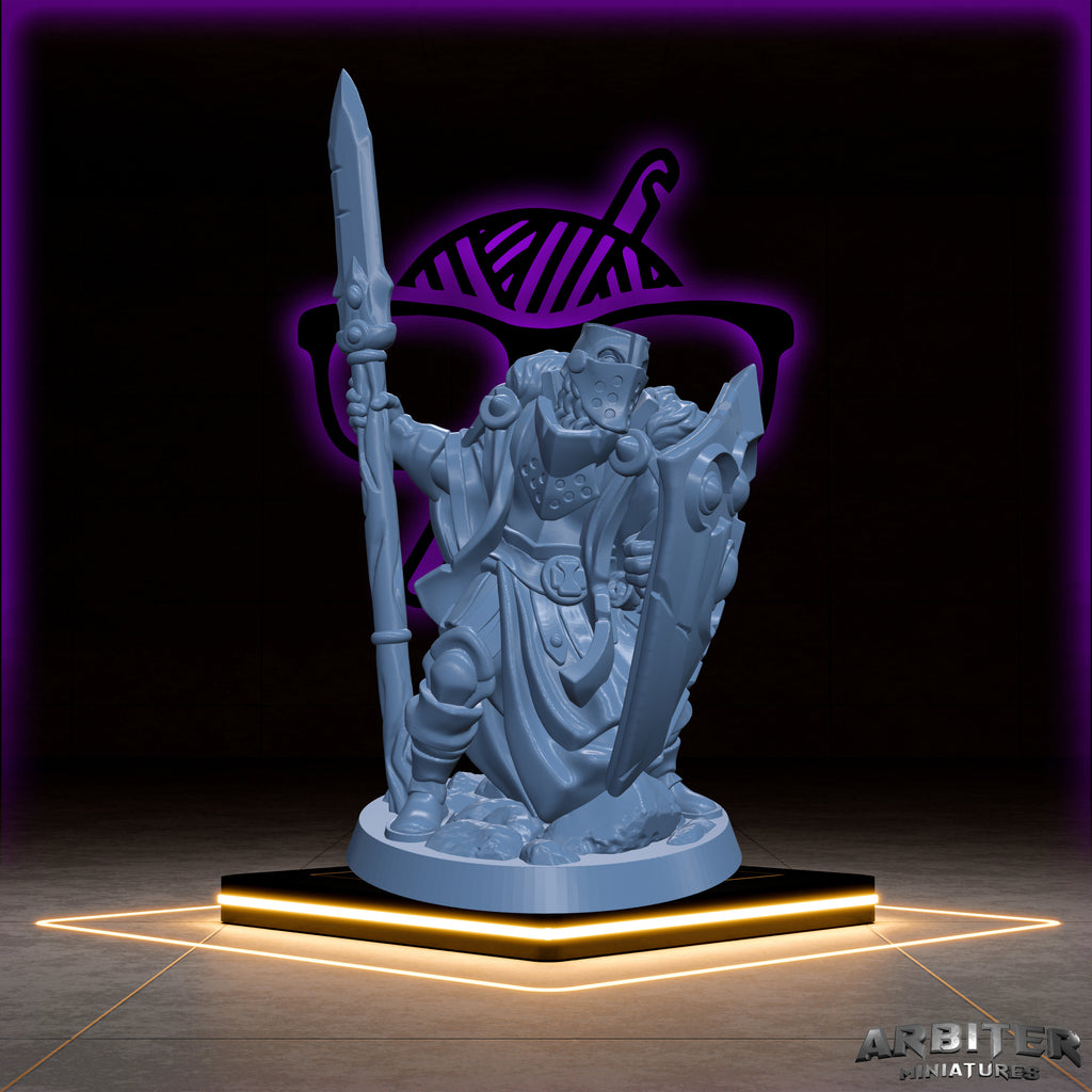 Paladin | Male and Female |Arbiter| Character miniature for Tabletop games like D&D or War Gaming | Oath of Vengeance Oathbreaker Devotion