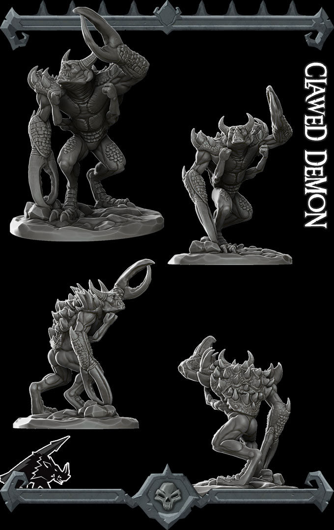 Kravax the Spellbreaker | Glabrezu | Clawed Demon | Miniature for Tabletop games like D&D and War Gaming