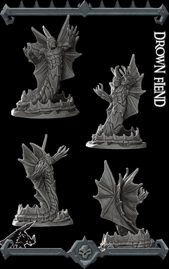 Serpenox, the Brine Bane | Drowning Devil Sarglagon | Drown Fiend | Miniature for Tabletop games like D&D and War Gaming