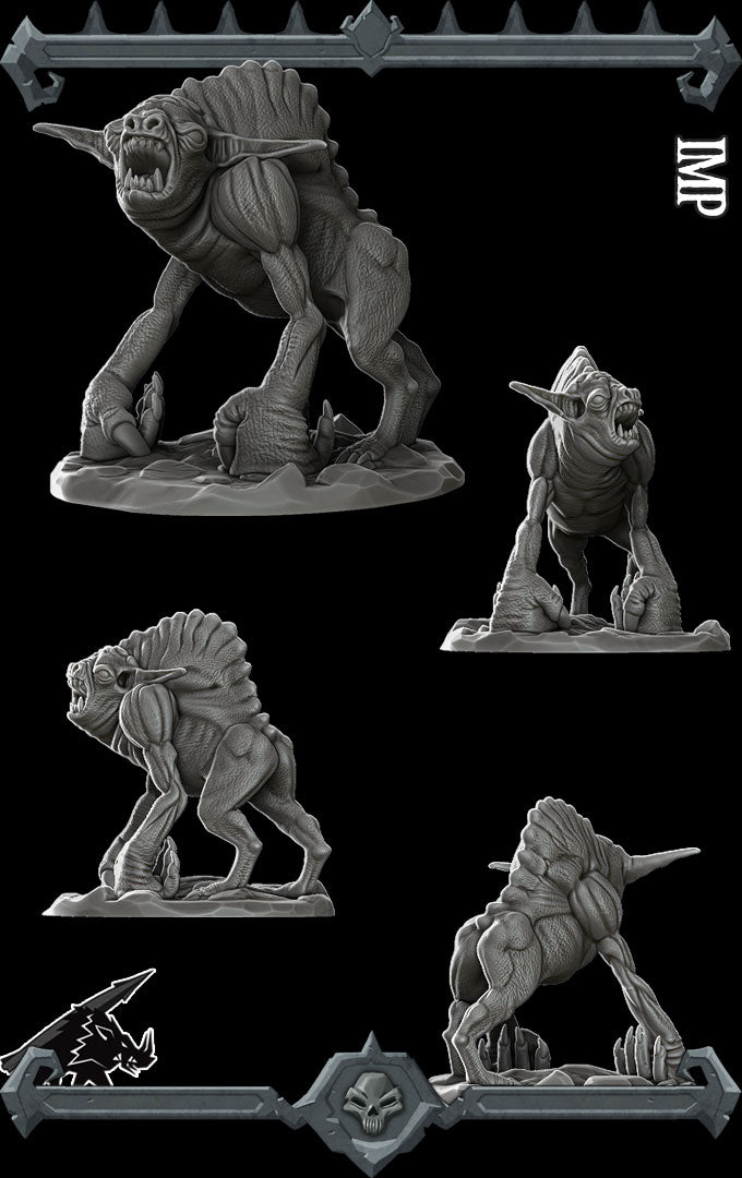 Gruntle, the Abyssal Wretch | Dretch | Imp | Miniature for Tabletop games like D&D and War Gaming