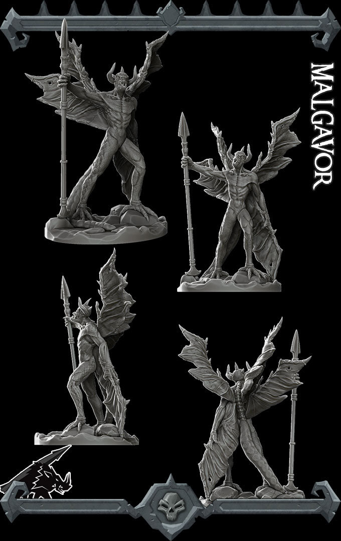 Razorclaw, Herald of Ruin | Magaav | Greater Host Devil | Malgavor Miniature for Tabletop games like D&D and War Gaming