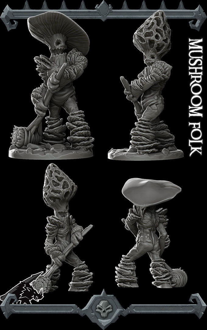 Truffle, the Sporecaster | Myconid | Mushroom Folk Miniature for Tabletop games like D&D and War Gaming