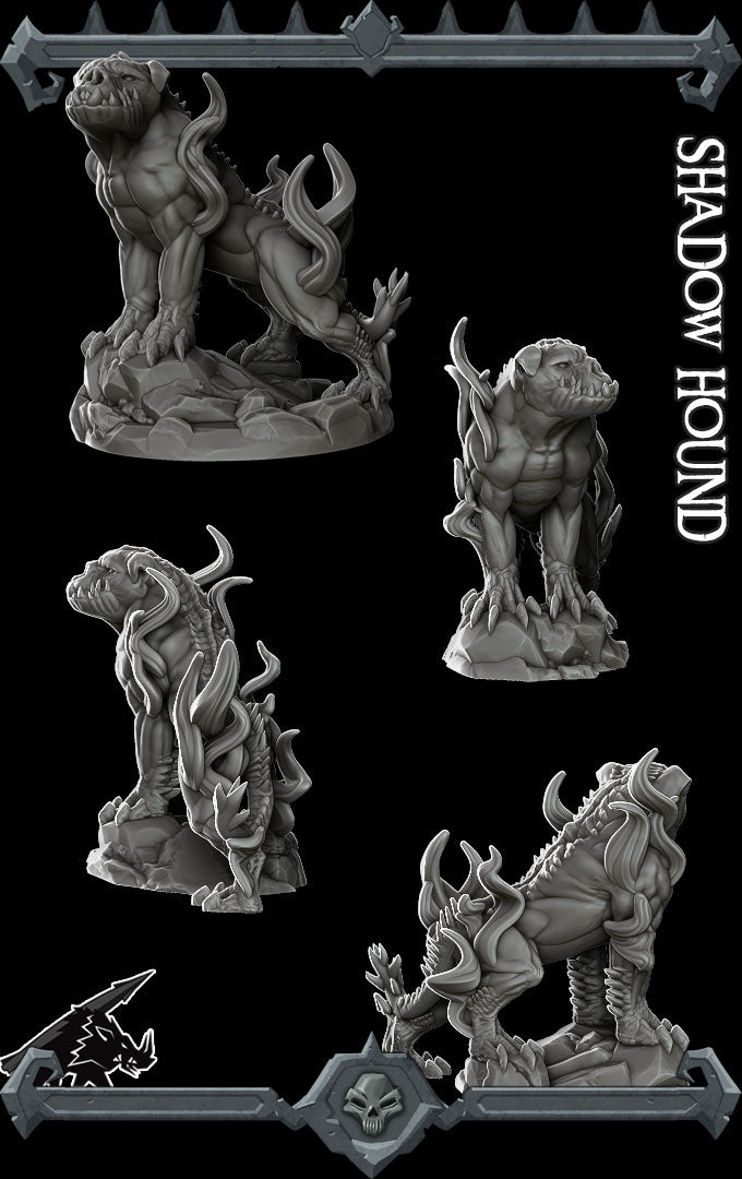 Smokemaw, the Demon Dog | Hell Hound | Shadow Hound Miniature for Tabletop games like D&D and War Gaming