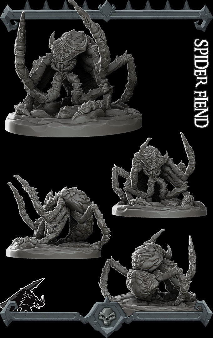 Shadowsilk, the Void Stalker | Bebilith | Spider Fiend Miniature for Tabletop games like D&D and War Gaming