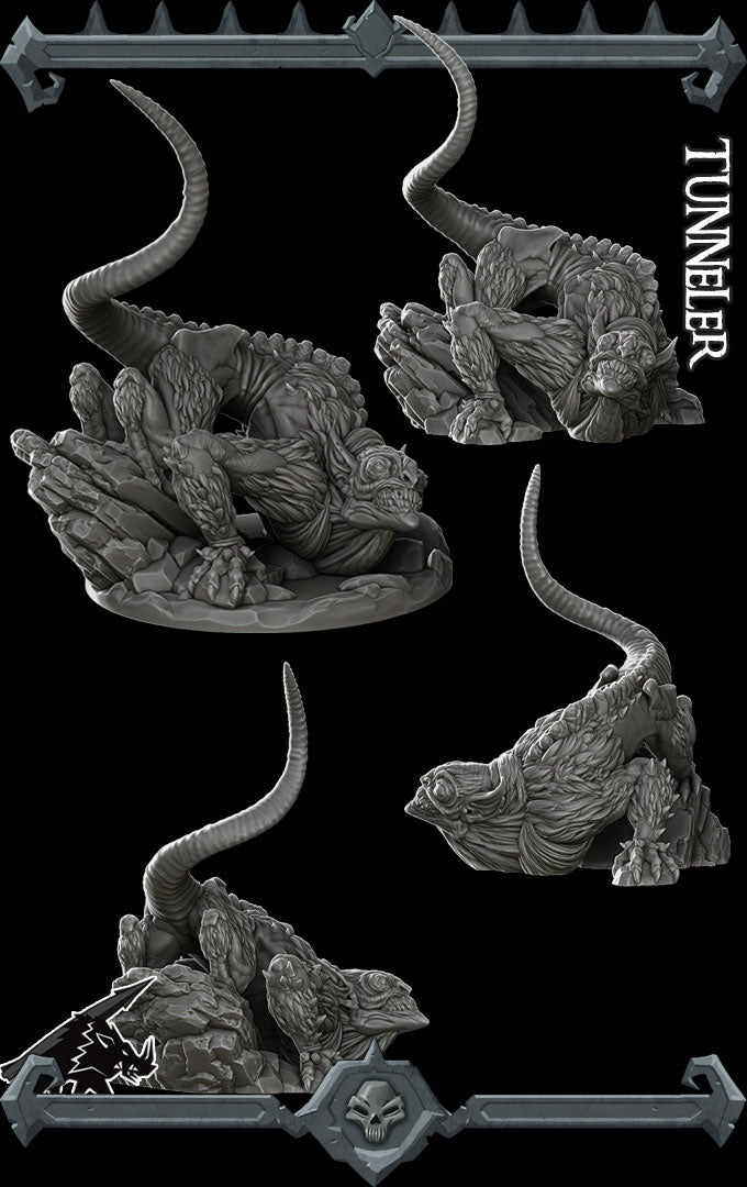 Clawdigger, the Unseen Menace | Tunneler Cat Miniature for Tabletop games like D&D and War Gaming