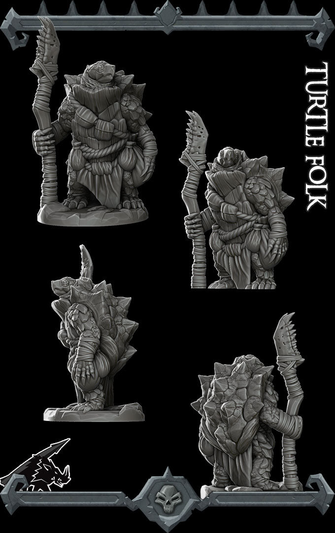 Durak Stoneshell | Tortle | Turtle Folk Miniature for Tabletop games like D&D and War Gaming