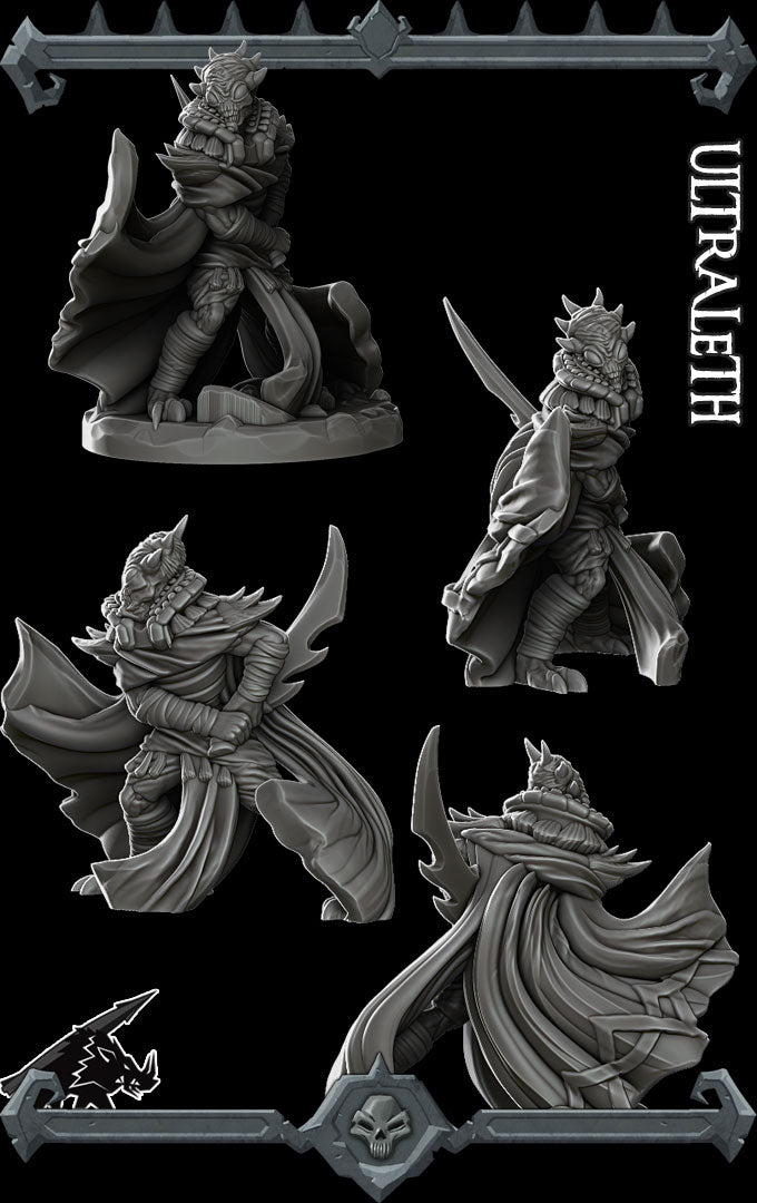 Whisperdeath, the Soul Render | Ultroloth | Ultraleth Miniature for Tabletop games like D&D and War Gaming