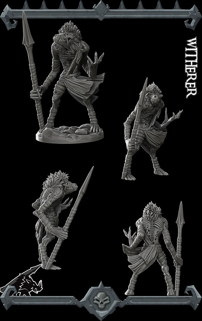 Hollowheart, the Lance of Oblivion | Witherer Miniature for Tabletop games like D&D and War Gaming