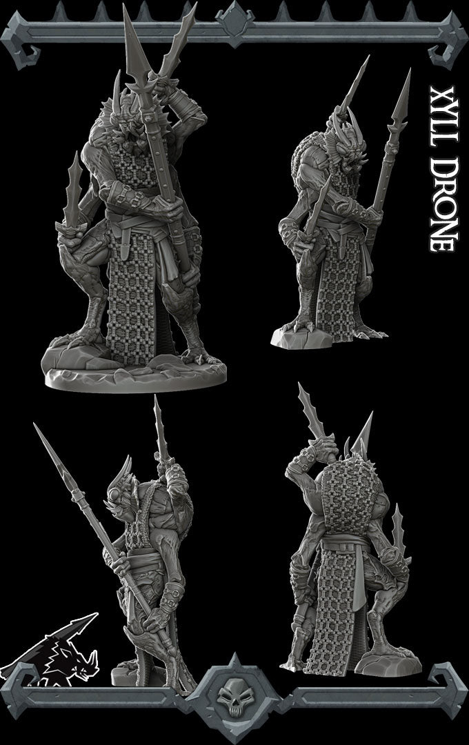 Mandible, the Unquestioning | Xyll Drone Miniature for Tabletop games like D&D and War Gaming