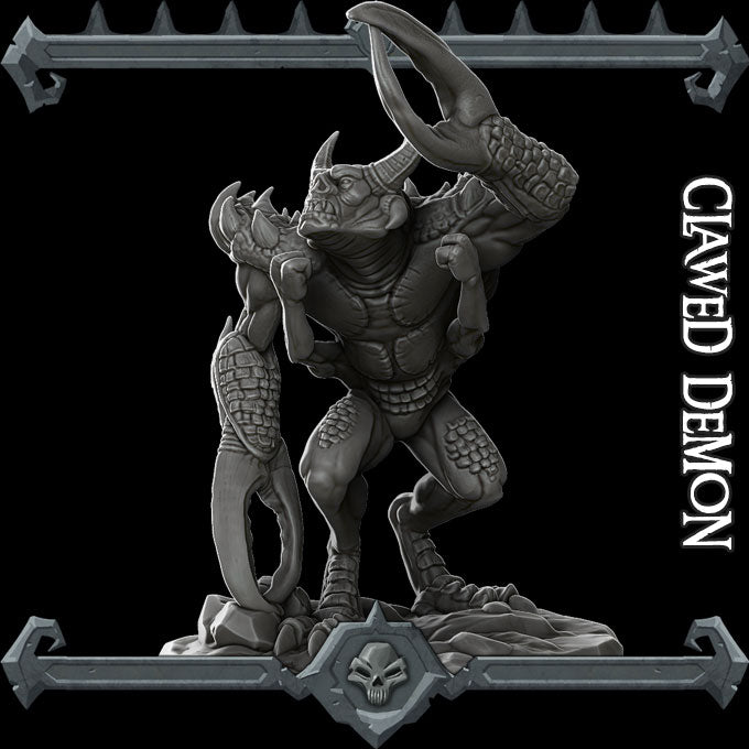 Kravax the Spellbreaker | Glabrezu | Clawed Demon | Miniature for Tabletop games like D&D and War Gaming