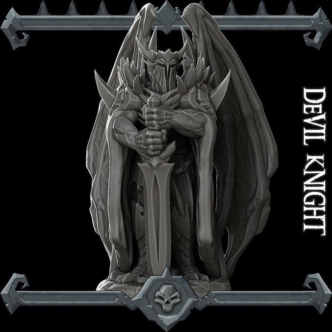 Gathorax, Blade of the Abyss | Infernal Knight | Devil | Devil Knight | Miniature for Tabletop games like D&D and War Gaming