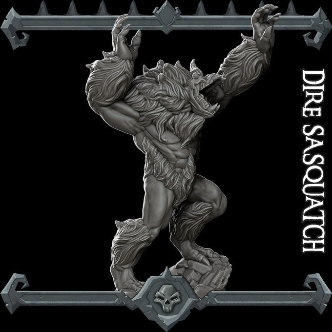 Grizzlemane, the Wildwood Sentinel | Yeti | Dire Sasquatch | Miniature for Tabletop games like D&D and War Gaming