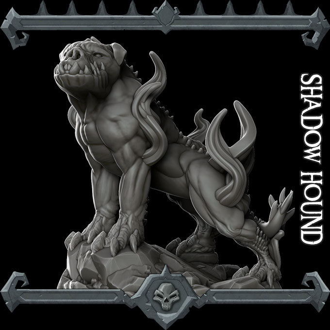 Smokemaw, the Demon Dog | Hell Hound | Shadow Hound Miniature for Tabletop games like D&D and War Gaming