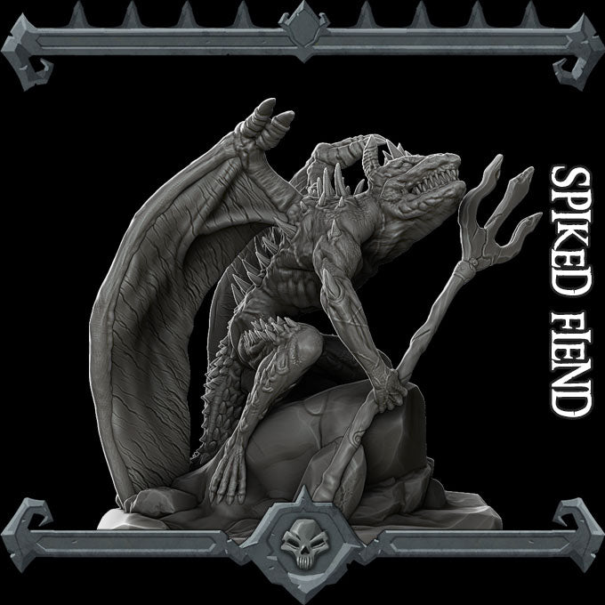 Hellspike, the Edict's Claw | Spined Devil | Spiked Fiend Miniature for Tabletop games like D&D and War Gaming