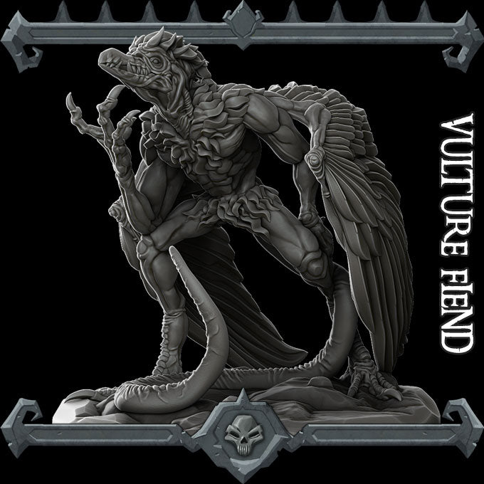 Shriekclaw, the Flesh Render | Vrock | Vulture Fiend Miniature for Tabletop games like D&D and War Gaming