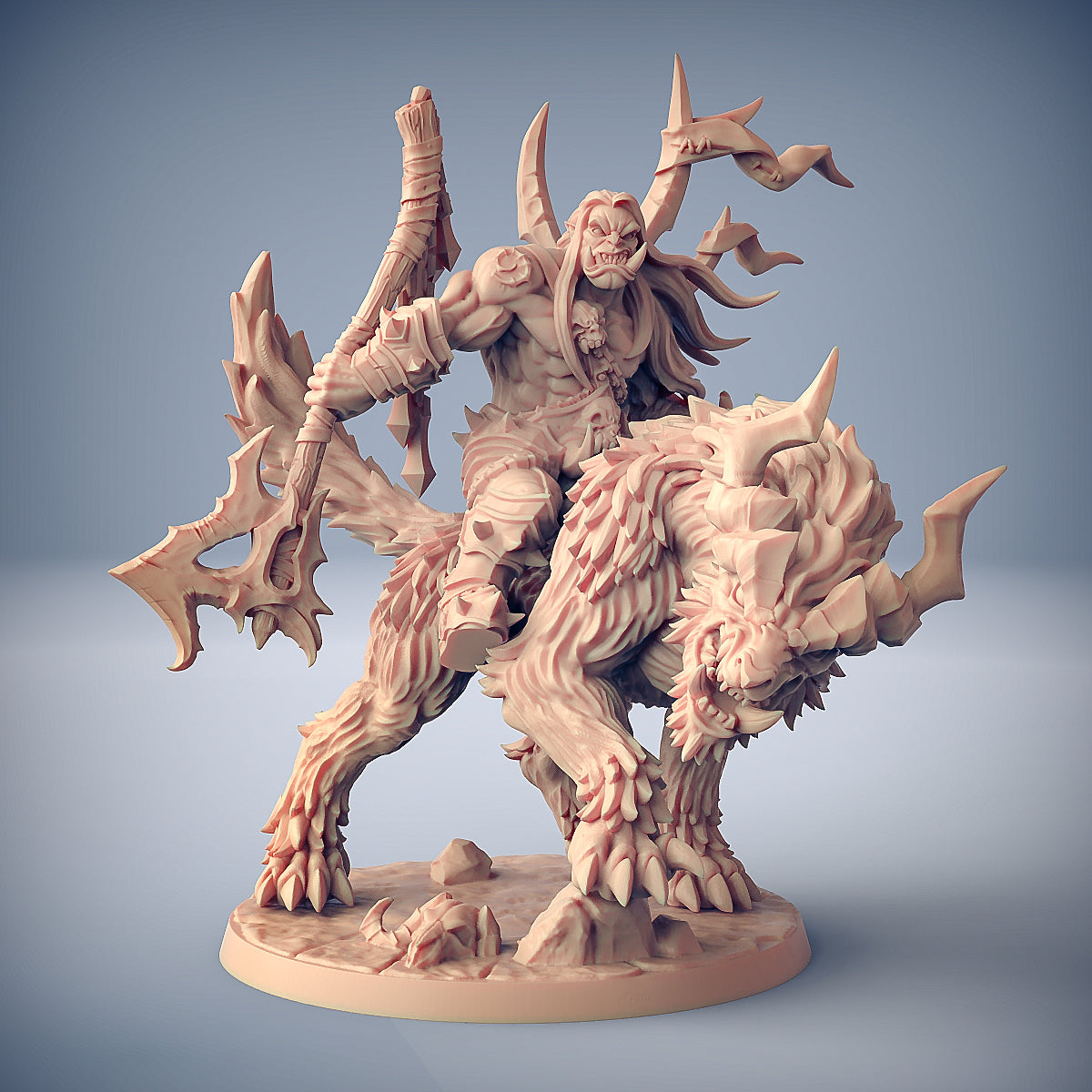 Orc Barbarians set | Modular Orcish miniatures miniature for Tabletop games like D&D and War Gaming