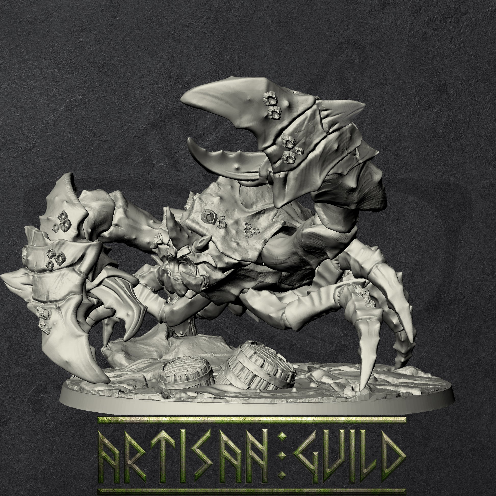 Marshclaw the Swamp Crab | Ogre Marauders Mount Miniature miniature for Tabletop games like D&D and War Gaming