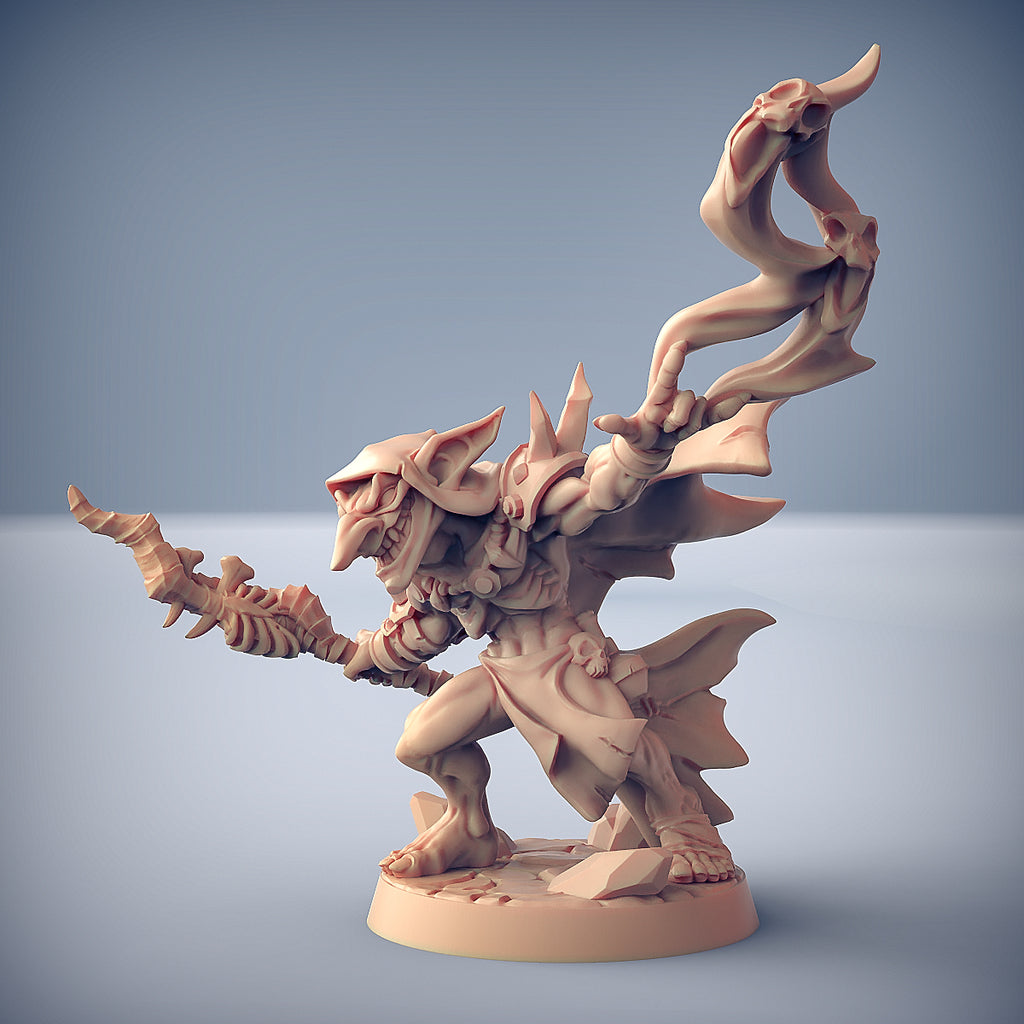 Zipzaap Darkspark | Sparksoot Goblin Shaman miniature for Tabletop games like D&D and War Gaming